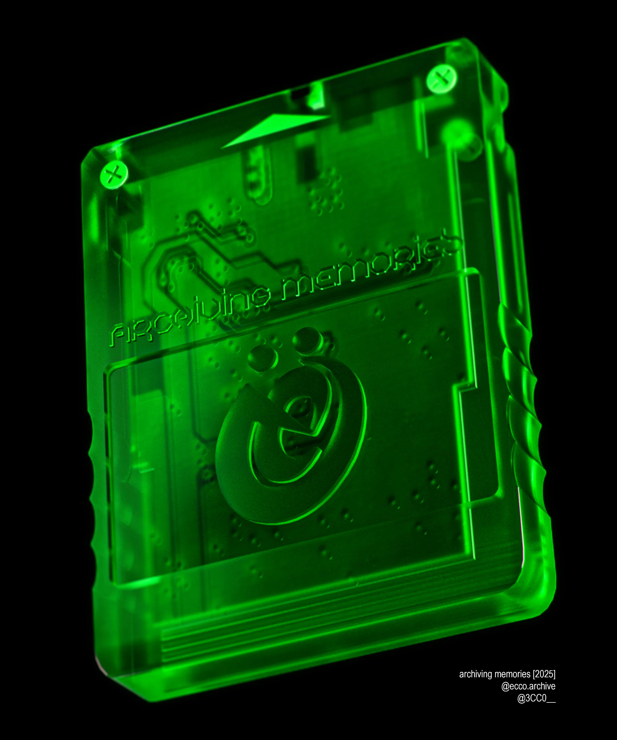 eccö memory card 3D render